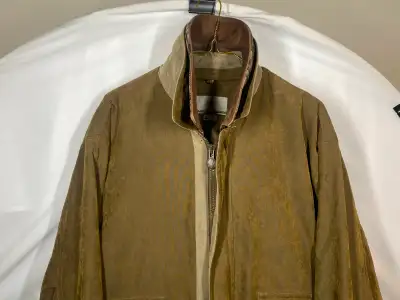 Men's Medium Leather Collar Bomber Jacket, View more