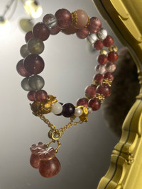 Various gemstone bracelets
