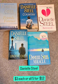 Danielle Steel Books $3 each
