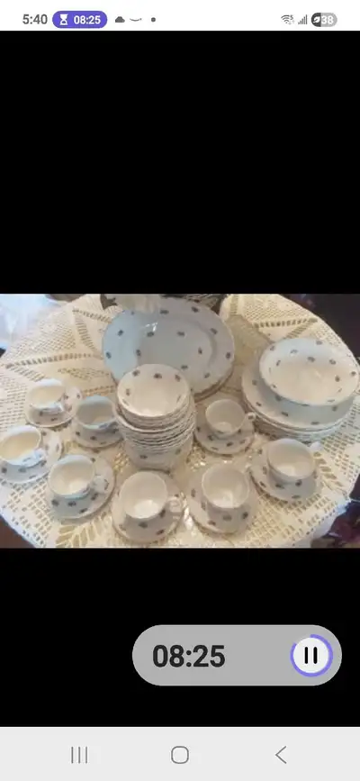 Vintage 50 piece dinnerware set, View more