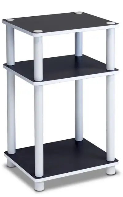 Furinno Just 3-Tier No Tools Tube End Tables, View more
