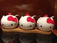Brand new Hello Kitty Condiments jars with little spoons
