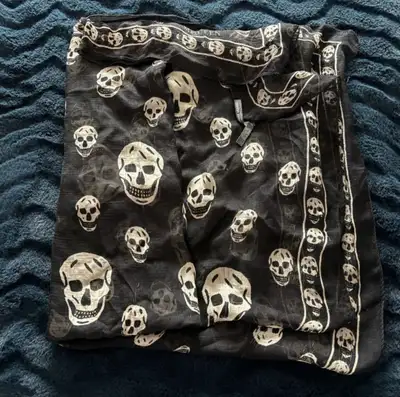 Alexander McQueen iconic skull scarf, View more