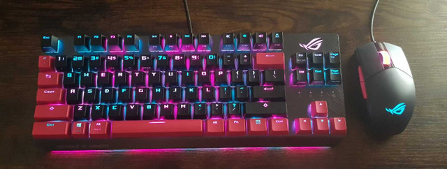 Electro Punk ROG Strix TKL & ROG Strix Impact II in Mice, Keyboards & Webcams in City of Halifax