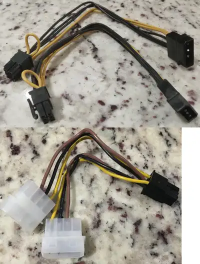 ($5 each) 3 4-pin Molex to 6-pin PCI-E Convertors, View more