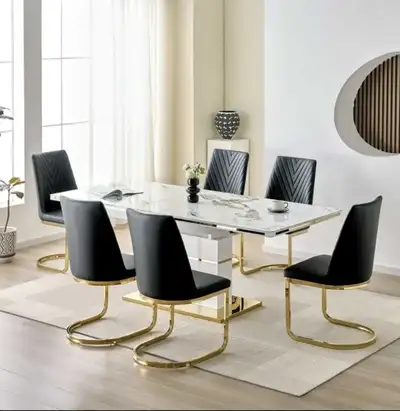 Dining table and chairs , View more