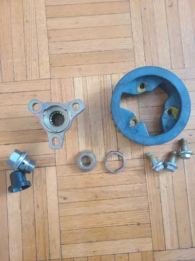 Vrod sprocket, pully 30T with output flange $ 120 Vrod 02-06 passenger footpegs Mount $ 25 Vrod 02-0...