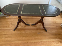 Vintage Leather Top Coffee Table
