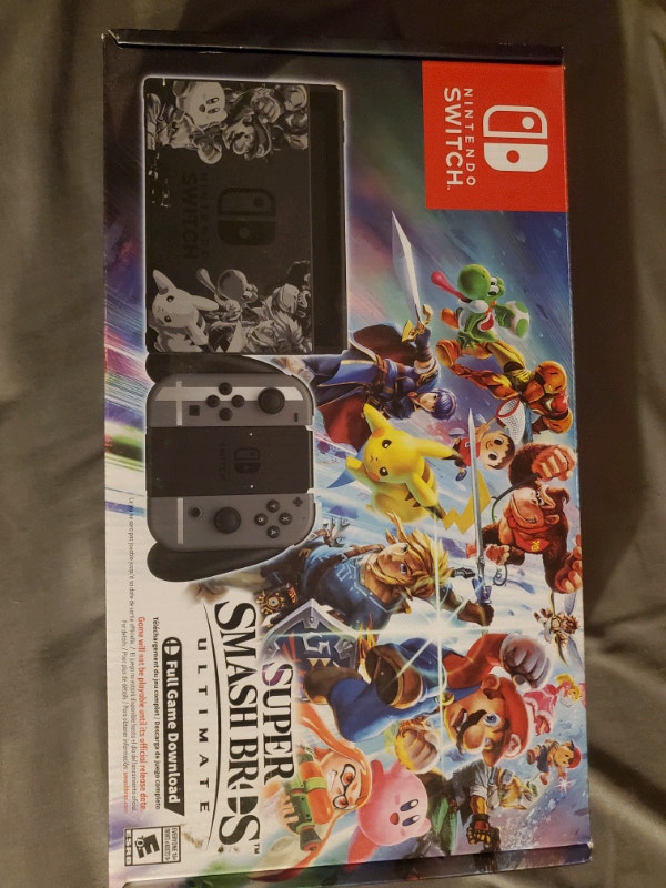Limited edition Super smash brothers Ultimate Nintendo switch
