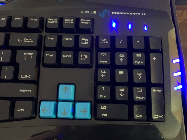 E-Blue Cobra Combatant-X Advanced WASD LED Gaming Keyboard $22 in Mice, Keyboards & Webcams in Markham / York Region - Image 4