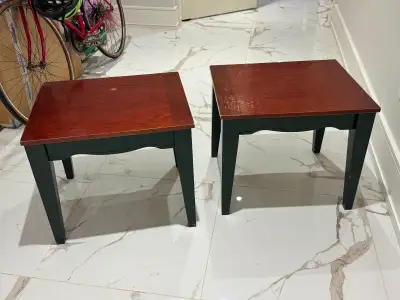 Solid wood side tables / nightstands (price is for BOTH), View more