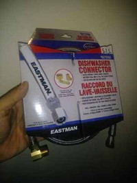 EASTMAN 5-ft Stainless Steel Dishwasher Connector Hose