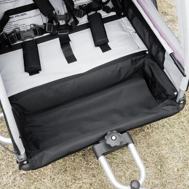 2 Seat Bike Trailer for Kids 2-in-1 Double Baby Jogging Stroller in Strollers, Carriers & Car Seats in Markham / York Region - Image 11