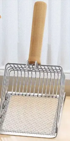 Stainless Steel Cat Litter Scoop – Heavy-Duty Fine Mesh Shovel, View more