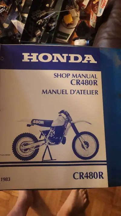 I'm offering a collection of vintage Honda dealer shop manuals, specifically for the 1982-1983 CR se...