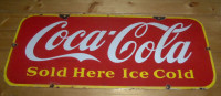 COLLECTOR WANTS OLD ADVERTISING SIGNS SODA GAS OIL & OIL CANS
