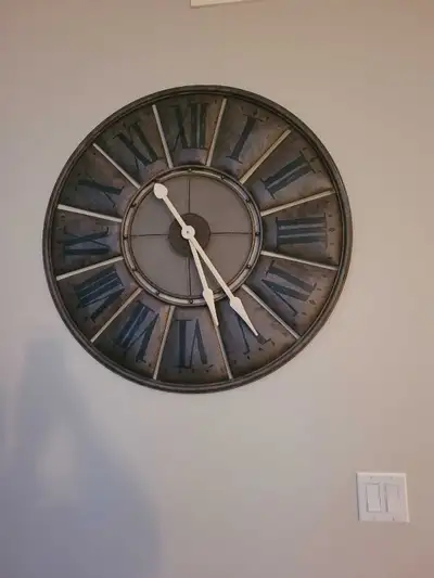Large decrative wall clock, View more