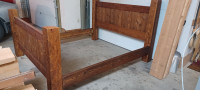 King size bed. Farmhouse rustic. Timber