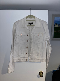 White jean jacket