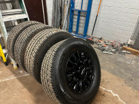Black Chevrolet rims and tires