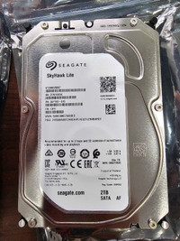 2TB security camera HardDrive, WD Purple and Seagate brand.