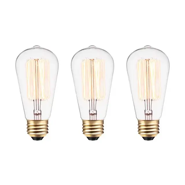 Lyle 60 Watt  (Standard) Dimmable Incandescent Bulb (Set of 3) in Indoor Lighting & Fans in Ottawa - Image 5