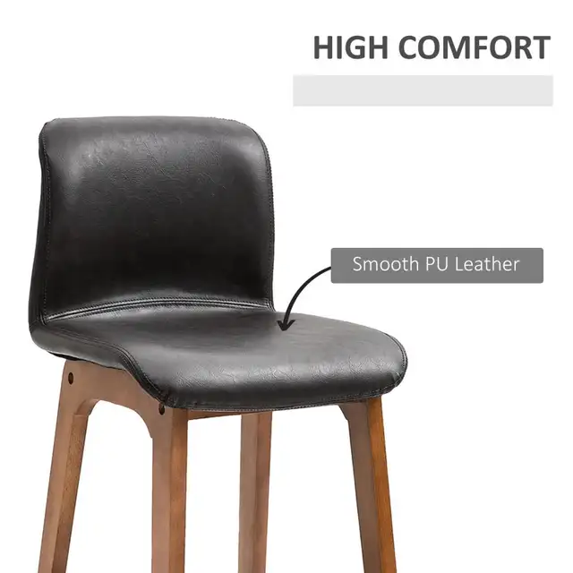 Modern Bar Stool, Counter Height Bar Chair with PU Leather in Chairs & Recliners in Markham / York Region - Image 7