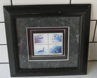 Rare Limited Edition Framed Post Masters Canada stamp set