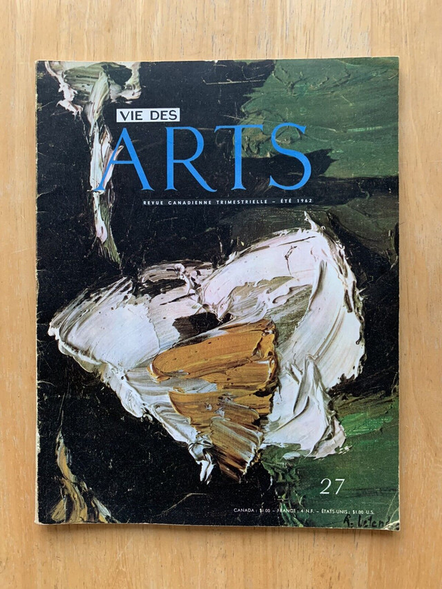 Vie des Arts #27 - Été 1962   Peintre Rita Letendre Toutankhamon dans Magazines  à Ville de Montréal