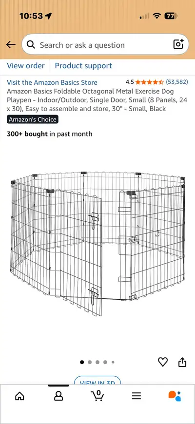 Amazon Basics Dog Playpen, View more