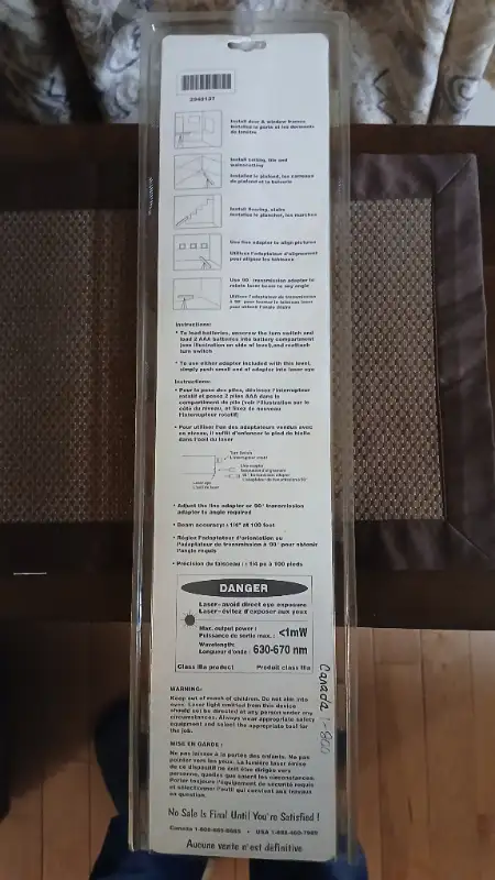 18" Aluminium Laser Level in Hand Tools in Ottawa - Image 3