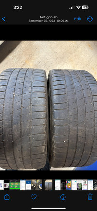 2x 215/40/R18 Michelin Pilot tires