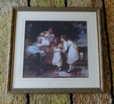 The First Tooth matted and framed print, View more