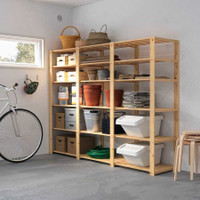 IKEA Hejne wood shelves & posts, customize your own unit!