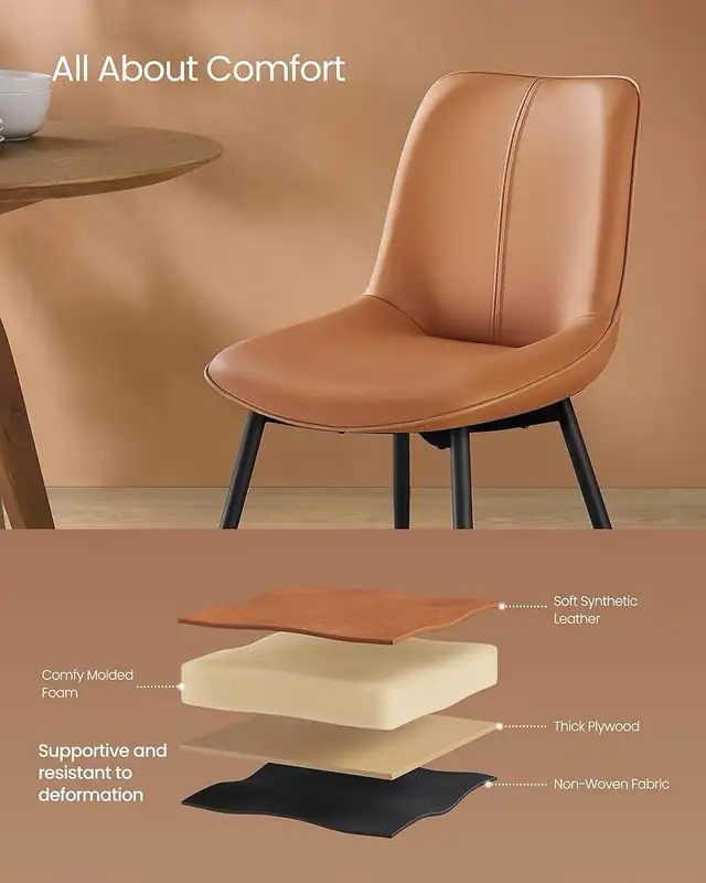 Vasagle dining chair brown in Chairs & Recliners in Markham / York Region - Image 5