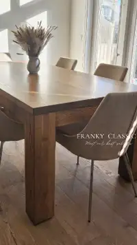Chunky legs/6x6 /classic Farmhouse table/made to order 