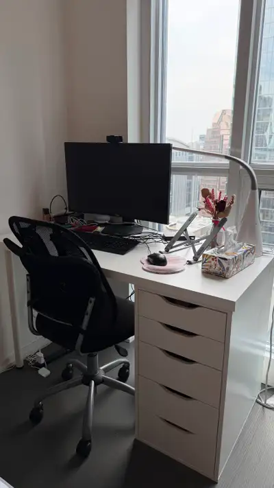 IKEA LAGKAPTEN / ALEX Desk (White), View more