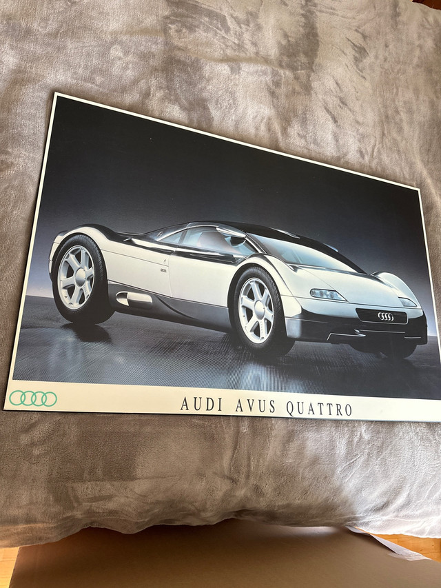 Audi AVUS QUATTRO  dealer poster  in Garage Sales in City of Montréal - Image 3
