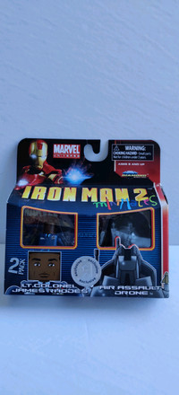 Marvel Iron man 2 Minimates Colonel James Rhodes Assault Drone