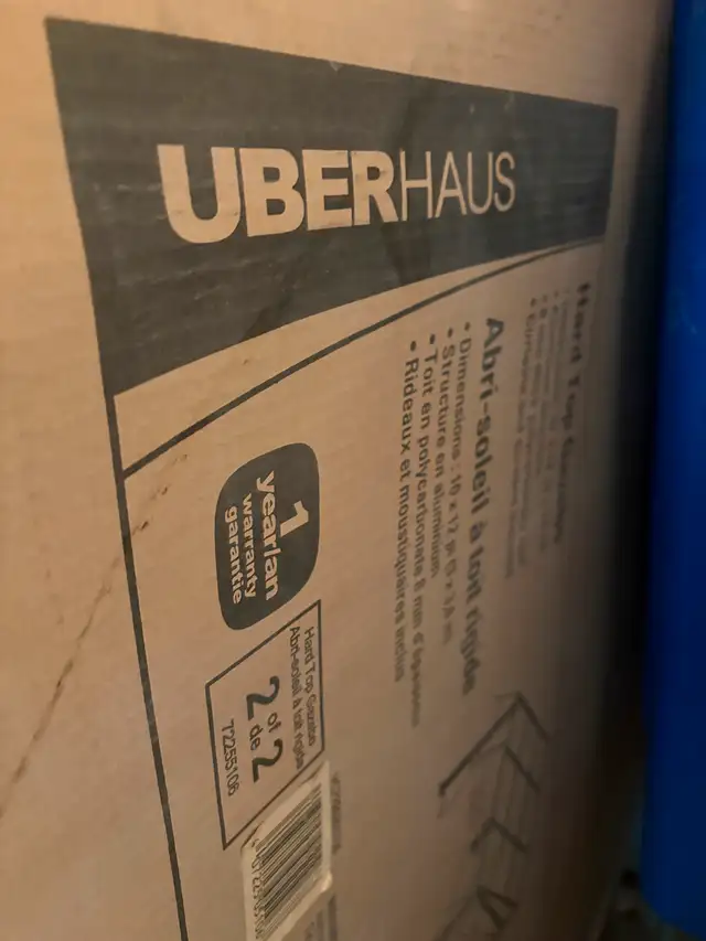 Brand New in box (unopened) UberHaus 10 x 12 x8ft hardtop gazebo63351295641345122