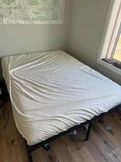 bed frame + free mattress , View more