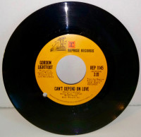 Gordon Lightfoot REP1145 7"45RPM Reprise 1973 EX CDN Can't Depen
