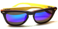 3 paires de lunettes de soleil, bambou - 100% neuves