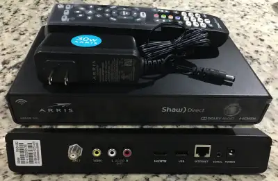 Shaw Direct HDDSR 800 HDTV receiver with IRC600 Remote / Charger, View more
