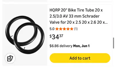 20” bike tubes, View more