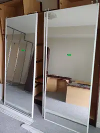 Closet Mirror Sliding Doors and Track