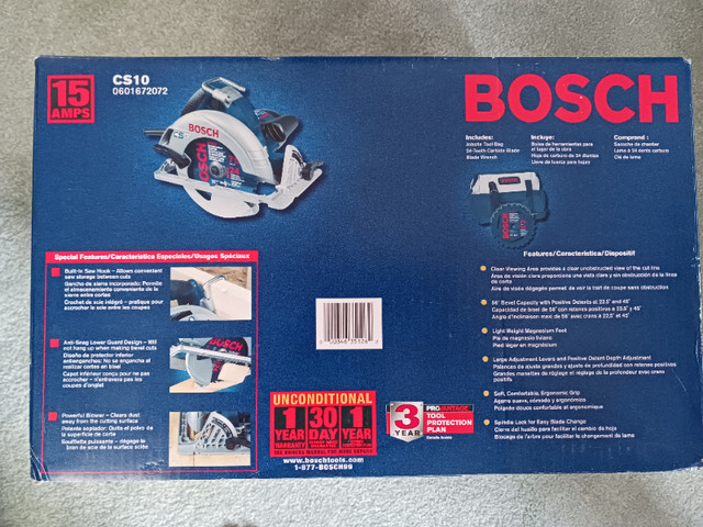 Bosch CS10 Circular Saw - Factory Sealed in Power Tools in Winnipeg - Image 2