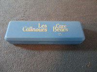 RARE CARE BEARS-LES CALINOURS-TOOTHBRUSH & CASE-1986-HONG KONG