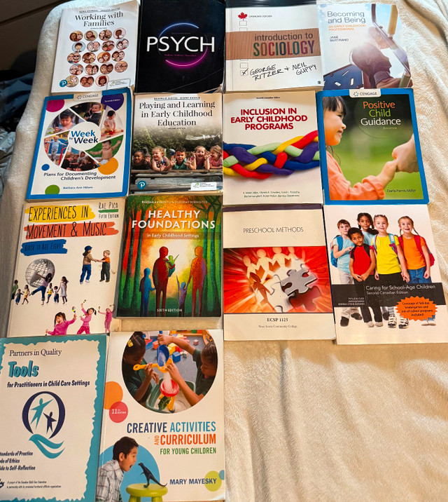 (1st year and 2nd year) Early Childhood Education text books in Textbooks in Yarmouth