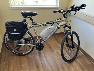 Bio X 350 W Brusheless hub. Electric bike for sale. 19”- 24 speed Rocky Mountain bike with Bionx 48V...